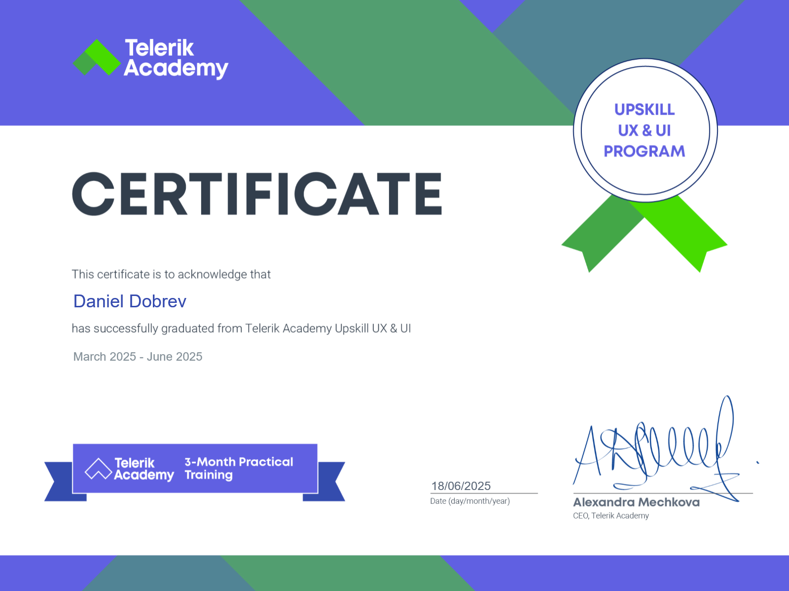 Upskill UX & UI Program — Telerik Academy